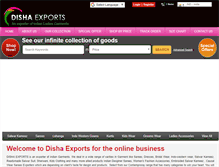 Tablet Screenshot of dishaexports.com